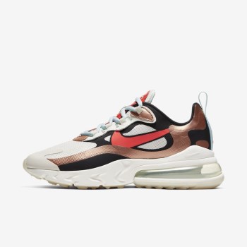 Nike Air Max 270 React - Női Utcai Cipő - Metal Piros/Platina/Fekete